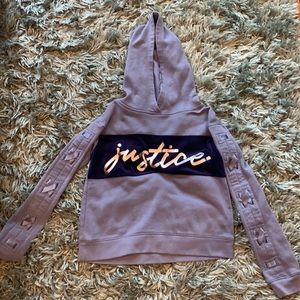 Justice cropped hoodie